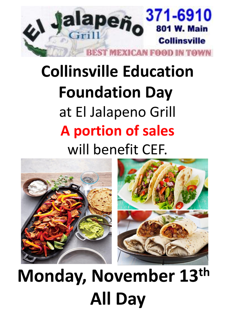 CEF El Jalapeno Fundraiser - Nov. 13th